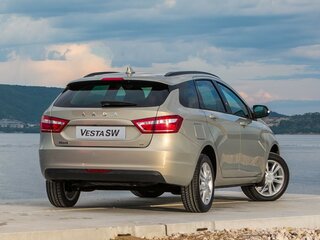 2020 Lada (ВАЗ) Vesta SW I, синий, 1400000 рублей, вид 4