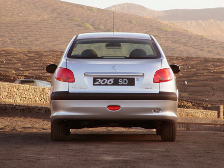 2008 Peugeot 206, чёрный, 300000 рублей - вид 3