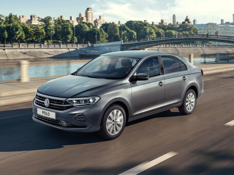 2020 Volkswagen Polo VI, синий, 1600000 рублей