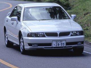 1996 Mitsubishi Diamante II, серый, 140000 рублей, вид 3