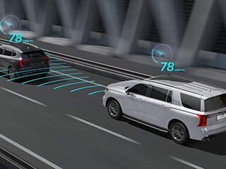 Адаптивный круиз-контроль ACC с функцией движения в пробке TJA и интеллектуального круиз-контроля ICA