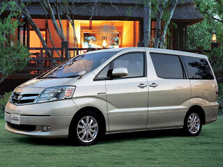 2008 Toyota Alphard I Рестайлинг, белый, 1350000 рублей, вид 1
