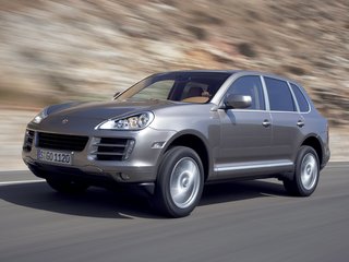 2009 Porsche Cayenne I Рестайлинг (957), белый, 1780000 рублей, вид 1