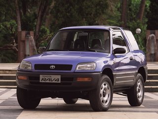 1994 Toyota RAV4 I (XA10), зелёный, 700000 рублей, вид 1