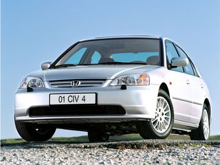 2002 Honda Civic VII, синий, 325000 рублей, вид 1