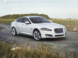 2015 Jaguar XF I Рестайлинг, синий, 1820900 рублей, вид 1