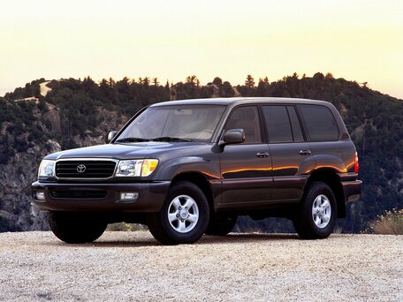 1998 Toyota Land Cruiser 100 Series, чёрный, 2999999 рублей