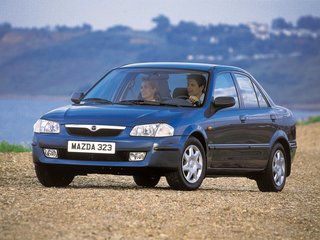 1998 Mazda 323 VI (BJ), серый, 200000 рублей, вид 1