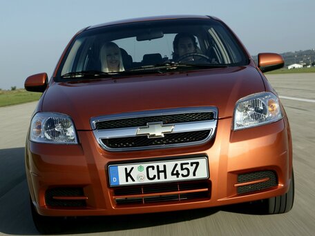 2008 Chevrolet Aveo I Рестайлинг, чёрный - вид 2