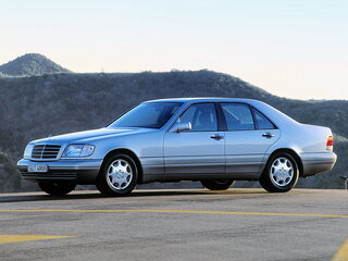 1997 Mercedes-Benz S-Класс 320 III (W140) Рестайлинг, чёрный, 2500000 рублей, вид 1