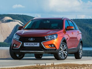 2020 Lada (ВАЗ) Vesta SW Cross I, синий, 1400000 рублей, вид 3