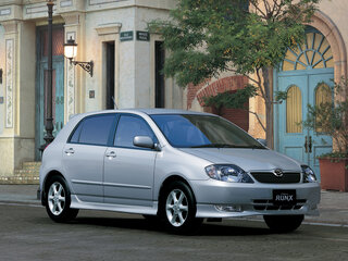 2002 Toyota Corolla Runx IX (E120, E130), синий, 600000 рублей, вид 1