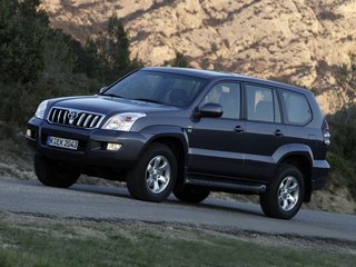 2008 Toyota Land Cruiser Prado 4-speed 120 Series Рестайлинг, серый, 2100000 рублей, вид 1