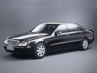 2003 Mercedes-Benz S-Класс 350 Long IV (W220) Рестайлинг, чёрный, 530000 рублей, вид 1
