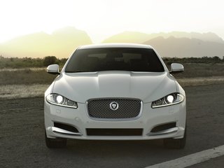 2015 Jaguar XF I Рестайлинг, синий, 1820900 рублей, вид 3