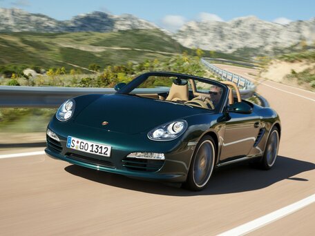 2009 Porsche Boxster II (987) Рестайлинг 2, красный