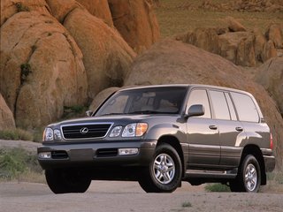 2002 Lexus LX 470 II, чёрный, 1780000 рублей, вид 1