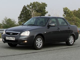 2013 Lada (ВАЗ) Priora I Рестайлинг, красный, 290000 рублей, вид 1