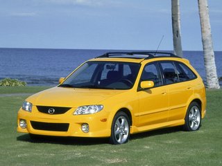 2001 Mazda Protege5 III (BJ), чёрный, 222085 рублей, вид 1