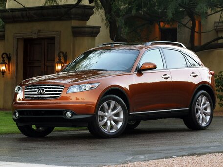 2003 Infiniti FX35 I (S50), чёрный, 1380000 рублей