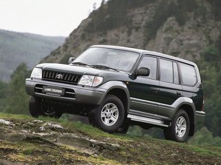 1999 Toyota Land Cruiser Prado 90 Series, белый, 1810000 рублей, вид 1