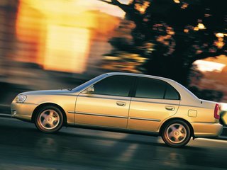 2006 Hyundai Accent ТагАЗ II, бежевый, 95000 рублей, вид 2
