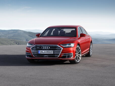 2018 Audi A8 55 TFSI IV (D5), чёрный - вид 2