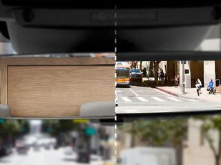 Зеркало заднего вида ClearSight с улучшенной обзорностью