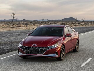 2021 Hyundai Elantra VII (CN7), чёрный, 1640000 рублей, вид 2