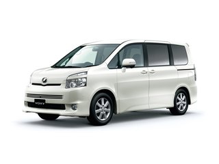 2008 Toyota Voxy II (R70), белый, 1050000 рублей, вид 1