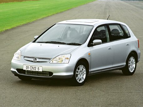 2002 Honda Civic VII, голубой, 450000 рублей