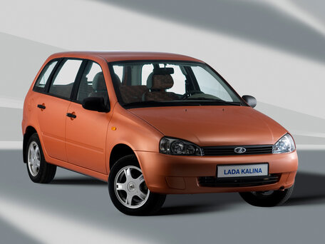 2012 Lada (ВАЗ) Kalina I, красный - вид 2