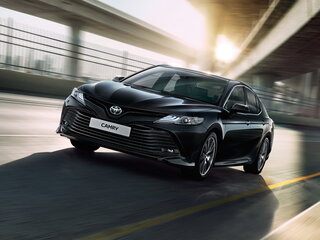 2018 Toyota Camry VIII (XV70), чёрный, 3100000 рублей, вид 1