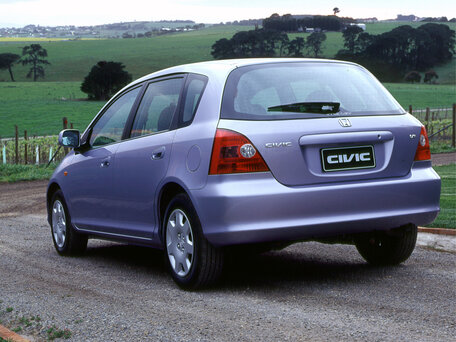 2002 Honda Civic VII, голубой, 450000 рублей - вид 3
