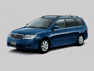 2004 Toyota Corolla Fielder IX (E120, E130) Рестайлинг, серебристый, 637000 рублей, вид 1