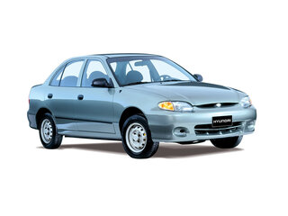 1998 Hyundai Accent I, зелёный, 289353 рублей, вид 1