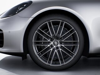 Керамические композитные тормоза Porsche (PCCB), суппорты черного цвета (глянец)