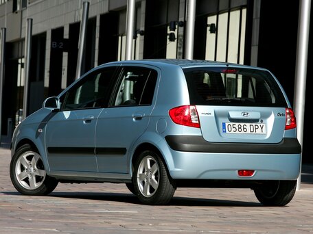 2008 Hyundai Getz I Рестайлинг, зелёный - вид 3