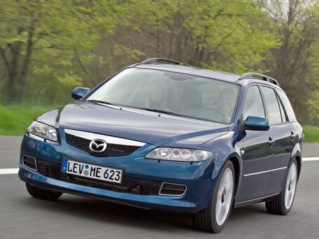2006 Mazda 6 I (GG) Рестайлинг, чёрный, 620000 рублей - вид 2