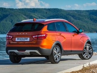 2020 Lada (ВАЗ) Vesta SW Cross I, синий, 1400000 рублей, вид 4