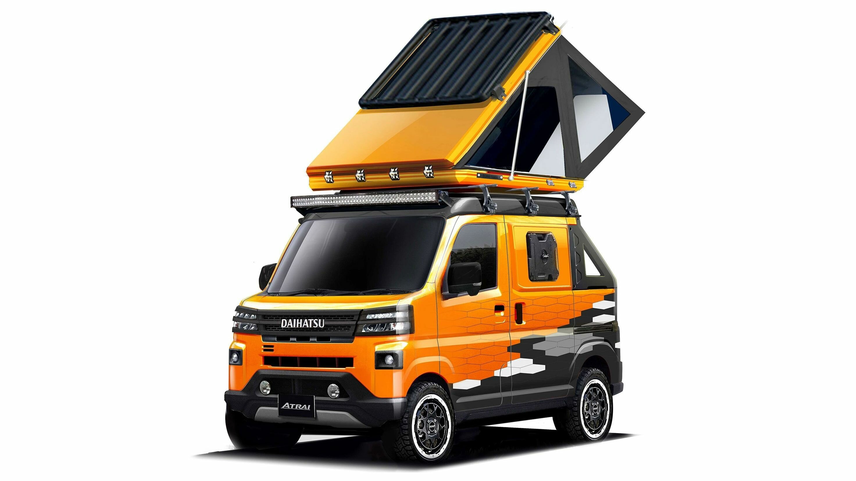 Крошечные Daihatsu для Токио: кемпер, бизнес-вэн и вседорожник длиной 3,4 метра