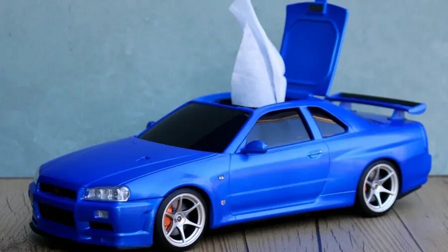 В Японии продают коробку для салфеток в виде Nissan GT-R R34