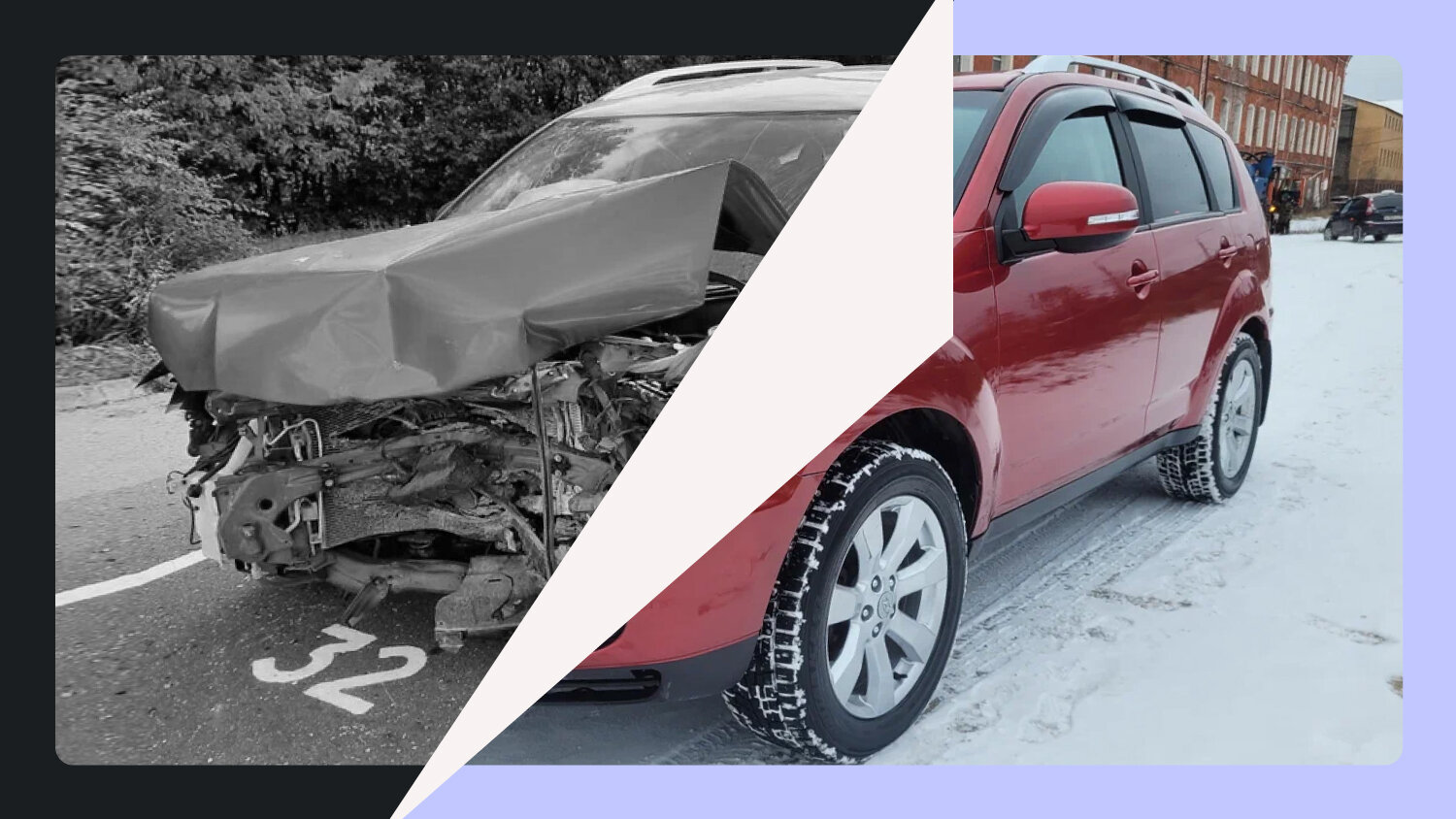 Mitsubishi Outlander, который смяло до передних стоек: о чём не рассказывает продавец