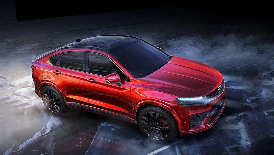 Новый кроссовер Geely – построен на агрегатах Volvo, но похож на BMW X4