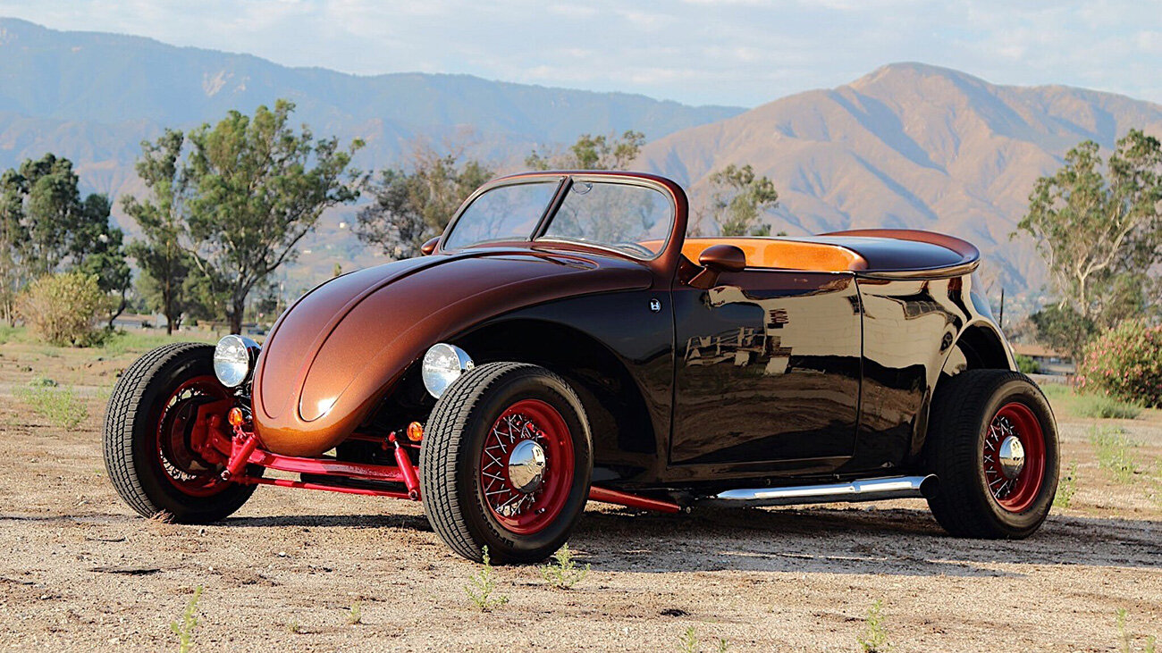 Крутой хот-род на базе VW Beetle с мотором Porsche продали по цене Toyota Camry