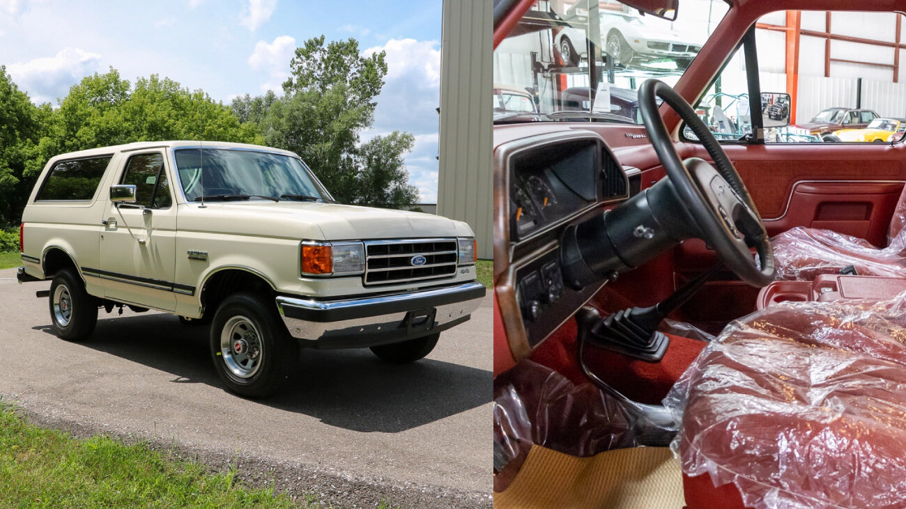 «Капсула времени»: Ford Bronco 1991 года, с которого ещё не сняли заводскую плёнку, продают