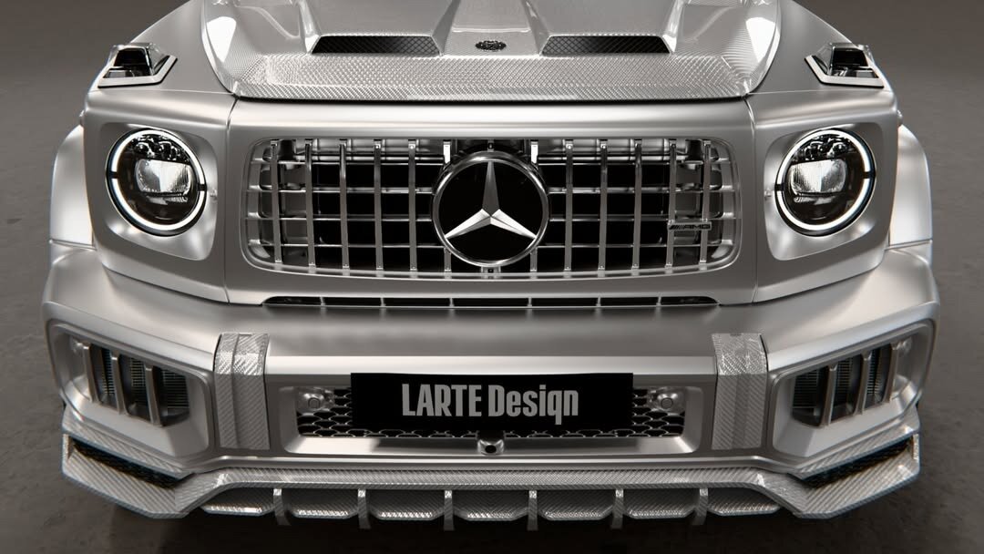 Фирма Larte Design украсила Гелендваген «серебряным карбоном»