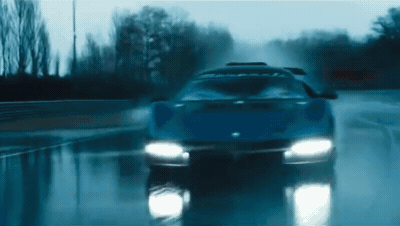 Maserati показала испытания суперкара MCXtrema на дождливой трассе