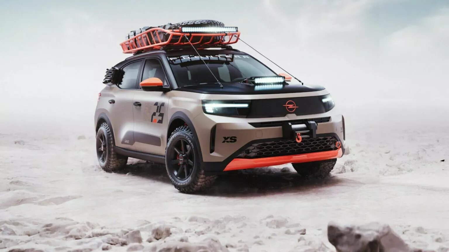 Электрокроссовер Opel Frontera превратили в экспедиционный вседорожник