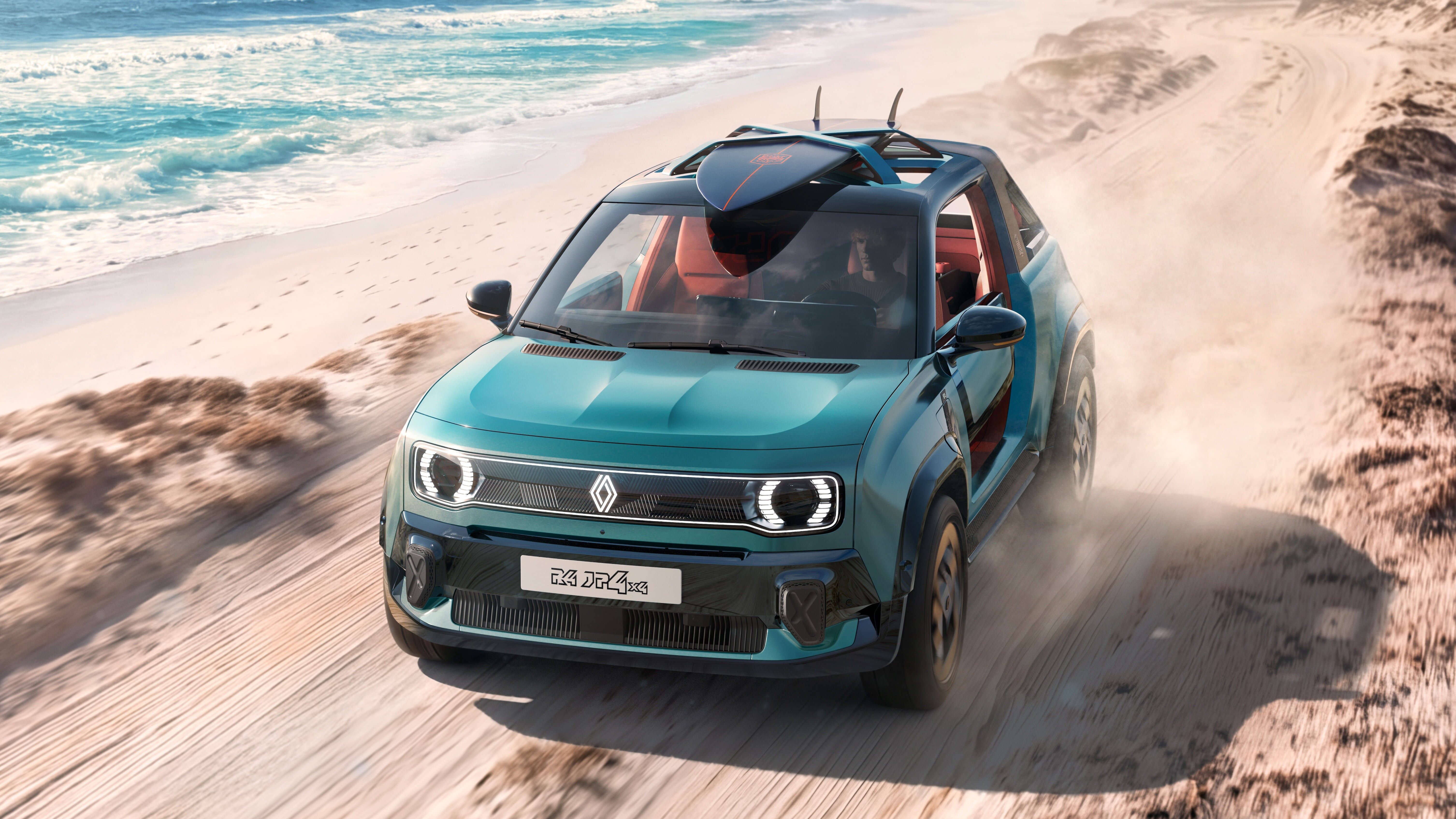 Компактный кроссовер Renault 4 E-Tech стал «пляжным багги»